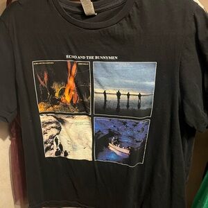 Gildan Black Echo and the Bunnymen Graphic Tee
